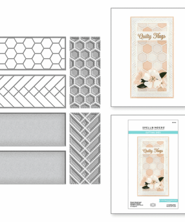 SPELLBINDERS- FRENCH BRAID AND HEXAGON PANELS ETCHED DIES