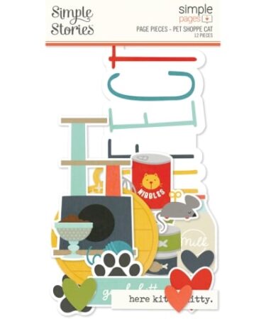 SIMPLE STORIES - COLLEZIONE PET SHOPPE CAT - SIMPLE PAGES PAGE PIECES