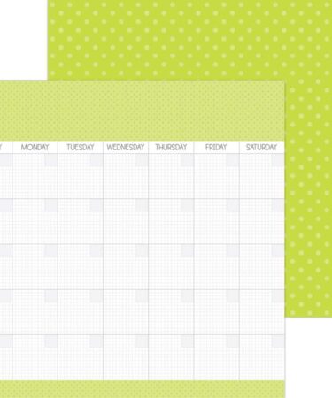 Doodlebug - Collezione Day To Day - Carta patterned 12x12 citrus