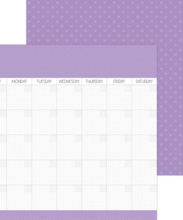 Doodlebug - Collezione Day To Day - Carta patterned 12x12 orchid