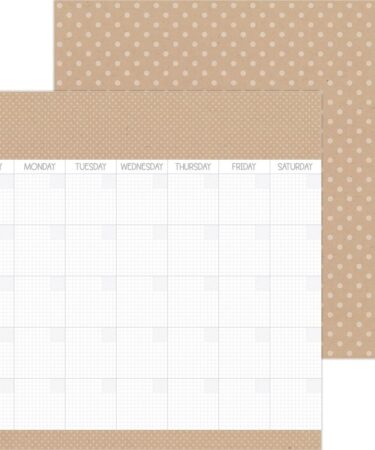 Doodlebug - Collezione Day To Day - Carta patterned 12x12 kraft