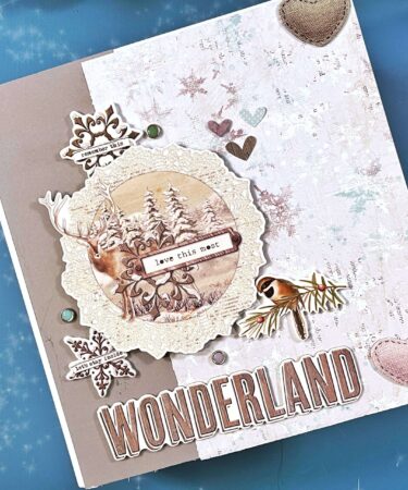 BINDER WINTER WOODS SIMPLE STORIES- PRODOTTO CONTENITORE