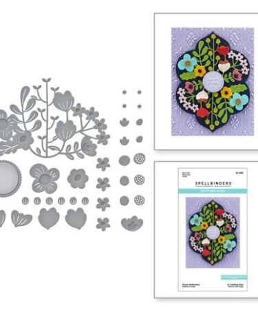 Alternative view of Spellbinders Floral Reflection Etched Dies