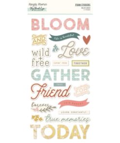 SIMPLE STORIES - COLLEZIONE WILD FLOWER -  FOAM STICKERS