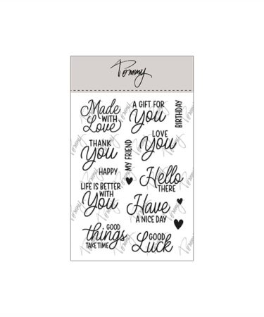TOMMY ART clear stamps – Mini sentiments