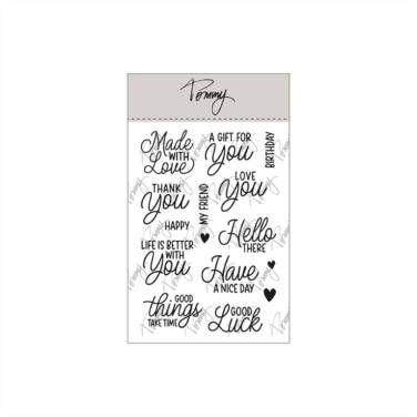 TOMMY ART clear stamps – Mini sentiments