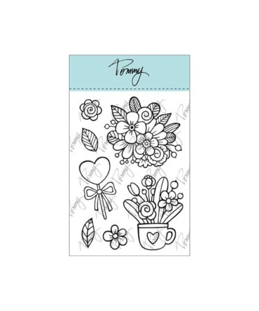 TOMMY ART clear stamps – Funky flowers