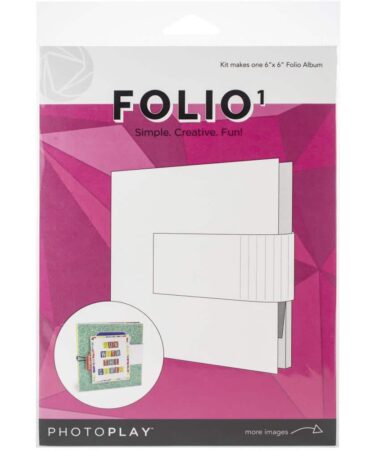 PhotoPlay Maker Series Folio 6"X6" - White