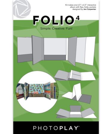 PhotoPlay Folio 6.5"X6.5" -White