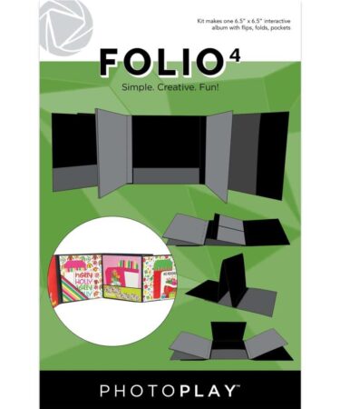 PhotoPlay Folio 6.5"X6.5" - Black