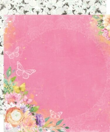 SIMPLE STORIES - COLLEZIONE SIMPLE VINTAGE LIFE IN BLOOM - Carta Patterned DREAM ON