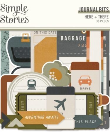 SIMPLE STORIES - COLLEZIONE  HERE + THERE -  JOURNAL BITS & PIECES
