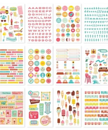 Alternative view of SIMPLE STORIES - COLLEZIONE RETRO SUMMER - STICKER BOOK