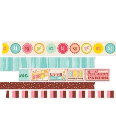 Alternative view of SIMPLE STORIES - COLLEZIONE RETRO SUMMER -  WASHI TAPE