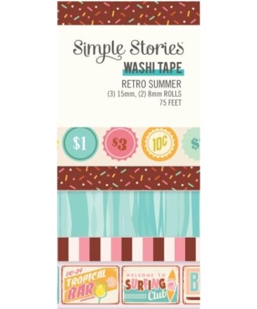 SIMPLE STORIES - COLLEZIONE RETRO SUMMER -  WASHI TAPE