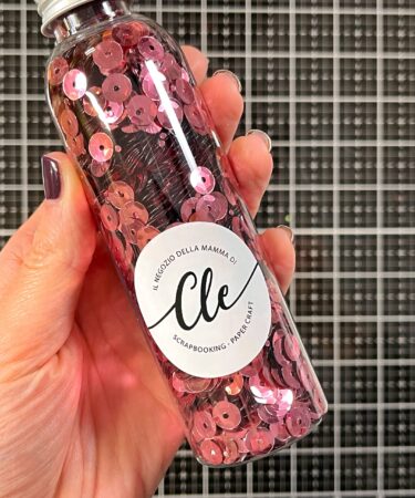 IL NEGOZIO DELLA MAMMA DI CLE - GLI ABBELLIMENTI DELLA CLE – PAILLETTES BOTTIGLIETTA 125 ML ROSA METALLICO