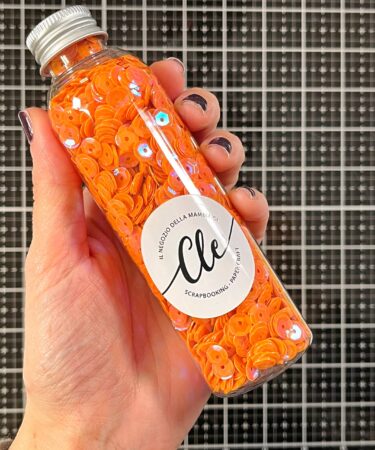 IL NEGOZIO DELLA MAMMA DI CLE - GLI ABBELLIMENTI DELLA CLE – PAILLETTES BOTTIGLIETTA 125 ML PESCA CANGIANTE