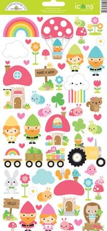 Doodlebug Design - Collezione  Over The Rainbow Icons Stickers