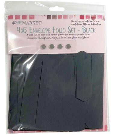 49 And Market Foundations 4"X6" Envelope Folio Set  -Black