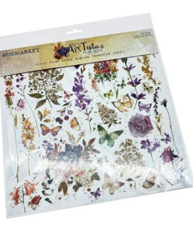 49 and Market - ARToptions Collezione Plum Grove Rub-Ons 12"X12" 1/Sheet