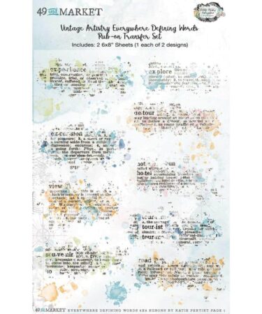 49 and Market - Collezione Everywhere - Rub-Ons 6"X8" 2/Sheets Defining Words