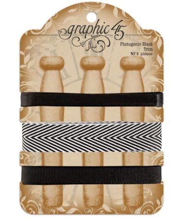 GRAPHIC 45 - Staples Embellishment Trim - Photogenic Black