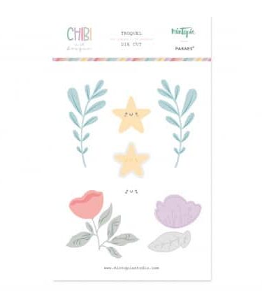 MINTOPIA - Collezione Chibi en el Bosque- set di fustelle Troquel Flores 1