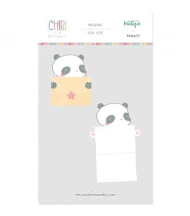 MINTOPIA - Collezione Chibi en el Bosque - set di fustelle Troquel Tarjeta panda