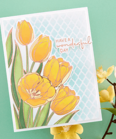 Alternative view of SPELLBINDERS - Wonderful Tulips Layered Stencils