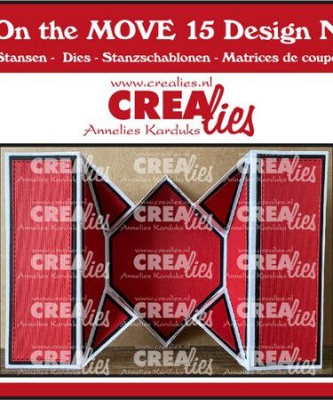 Crealies • On the MOVE Cutting Die Design N Fold Flat Box Card