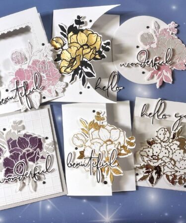 CARD ANEMONE-SPELLBINDERS- PRODOTTO CONTENITORE