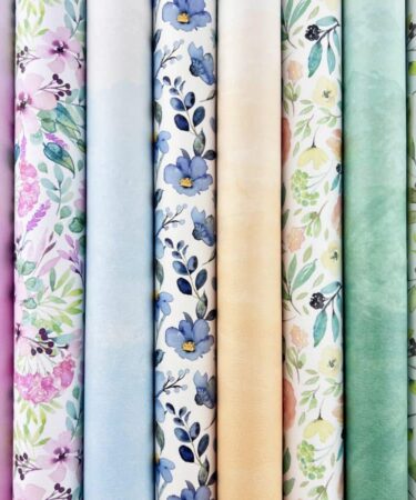 TOMMY ART - Bundle similpelle A year in watercolor – 8 fogli di similpelle 30 cm x 35 cm + 1 lezione in video conferenza