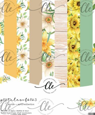 IL NEGOZIO DELLA MAMMA DI CLE - LE CARTE DELLA CLE - MY 12 TALES OF 2023 -- APRILE  PAPER PACK