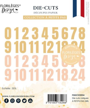 Florilèges Design - Collezione A PETITS PAS -  Die cuts vellum À PETITS PAS GIRL