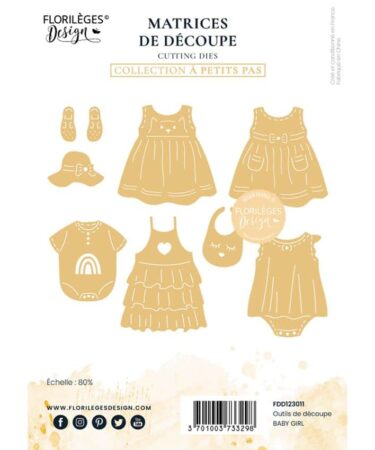 Florilèges Design - Collezione A PETITS PAS -  fustelle BABY GIRL