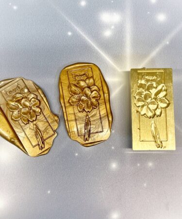 IL NEGOZIO DELLA MAMMA DI CLE - LE ATTREZZATURE DELLA CLE - SIGILLO CERALACCA FIORE RETTANGOLARE