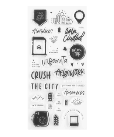 LORA BAILORA - Collezione LALA LAND - timbri in silicone 11x21 cm