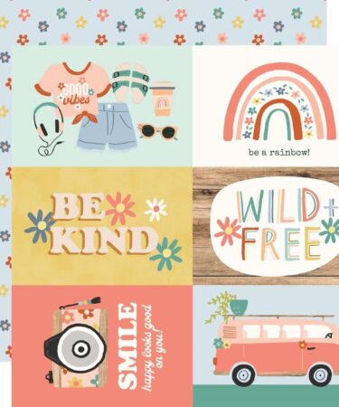 SIMPLE STORIES - COLLEZIONE BOHO SUNSHINE - carta patterned 4x6 ELEMETS