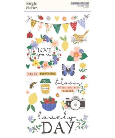 SIMPLE STORIES - COLLEZIONE THE LITTLE THINGS -  6X12 CHIPBOARD