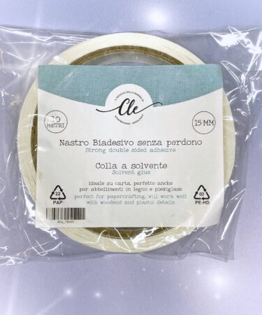 IL NEGOZIO DELLA MAMMA DI CLE - IL BIADESIVO SENZA PERDONO  DELLA CLE  15MMX10MT