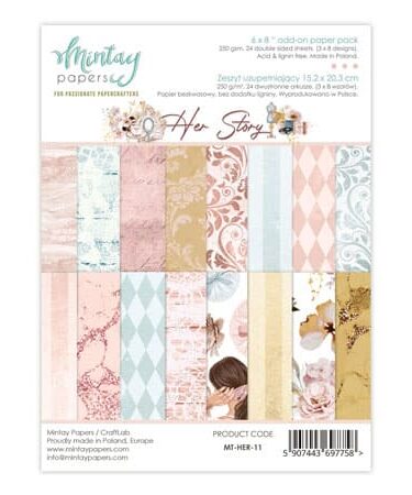MINTAY PAPERS -Her Story, Add-On Paper Pack (6"x8")