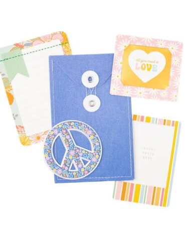 Alternative view of American Crafts Jen Hadfield - Collezione  Flower Child Stationery (17pcs)