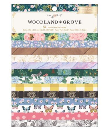 American Crafts Maggie Holmes - Collezione  Woodland Grove 6x8 Inch Paper Pad