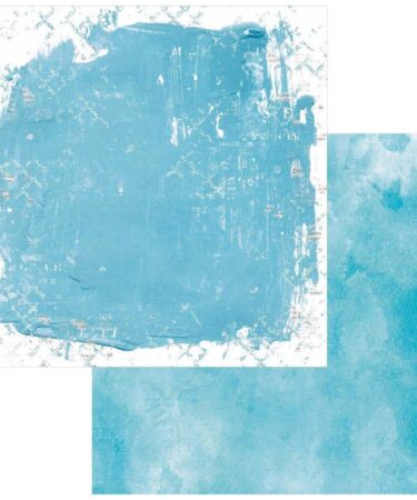 49 and Market - Collezione Spectrum Gardenia - Double-Sided Cardstock 12"X12" - Solid- Blue