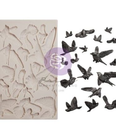 Finnabair Decor Moulds 5"X8" - Flocking Birds Moulds