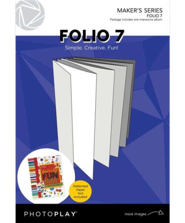 PhotoPlay Folio 5.25X7.25" - White
