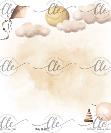 IL NEGOZIO DELLA MAMMA DI CLE - LE CARTE DELLA CLE - COLLEZIONE FLUFFY BUBBLES  - CARTA PATTERNED 1