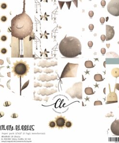 IL NEGOZIO DELLA MAMMA DI CLE - LE CARTE DELLA CLE - COLLEZIONE FLUFFY BUBBLES - PAD 12X12