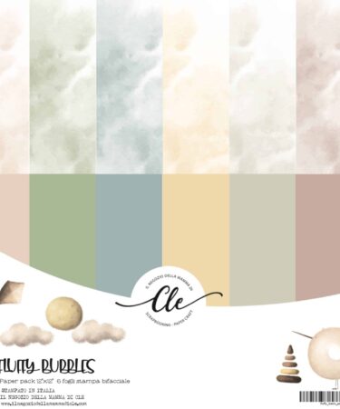 IL NEGOZIO DELLA MAMMA DI CLE - LE CARTE DELLA CLE - COLLEZIONE FLUFFY BUBBLES - PAD BASIC BIFACCIALI