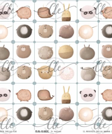 IL NEGOZIO DELLA MAMMA DI CLE - LE CARTE DELLA CLE - COLLEZIONE FLUFFY BUBBLES  - VELLUM NUM.14